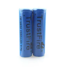 2pcs/lot TrustFire TR18650 3.7V 2500mAh Rechargeable Li-ion Battery with PCB Protection Power Source For LED Flashlight 2pcs/lot TrustFire TR18650 3.7V 2500mAh Rechargeable Li-ion Battery with PCB Protection Power Source For LED Flashlight