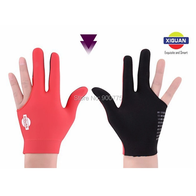Pool Billiards Gloves 3 fingers Left Hand & Right Hand For Billiard Gloves Comfortable Snooker Cue Gloves Billiard Accessories XIGUAN