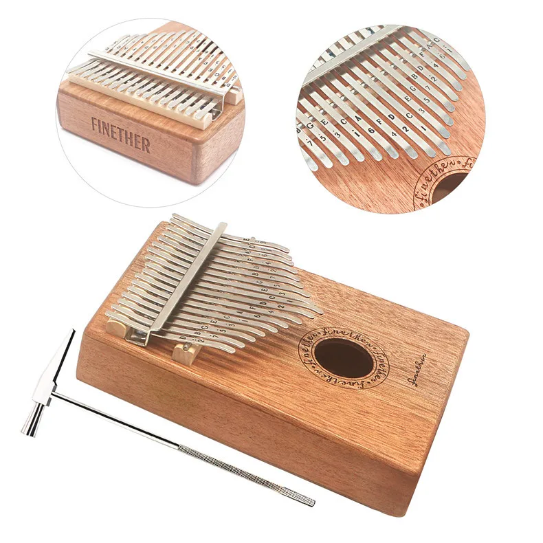 Высокое качество 17 ключ калимба Mbira Calimba африканское красное дерево «пианино для больших пальцев» пальчиковая сумка Рождественский инструмент подарок