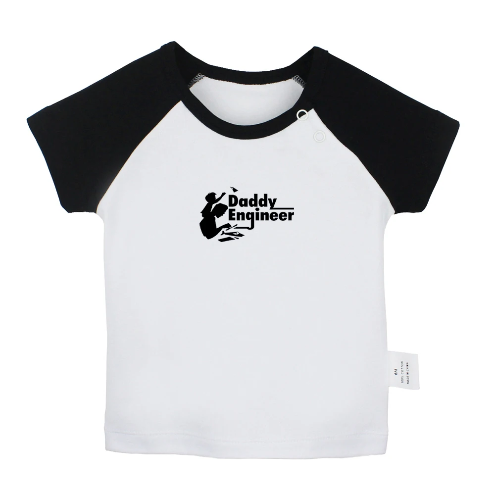Футболки для новорожденных с надписью «Mommy's Helper World's Okayest DAD I Love My Son Daddy Engineer» футболки с короткими рукавами для малышей - Цвет: YbBabyYCB2287D