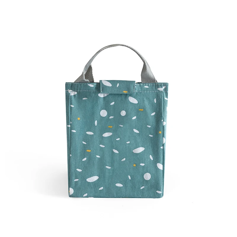 Портативная Изолированная Брезентовая сумка для обеда, Модный Свежий Ланчбокс, сумка для хранения, Термосумка для еды и пикника, сумка для обеда для женщин и детей - Цвет: N003