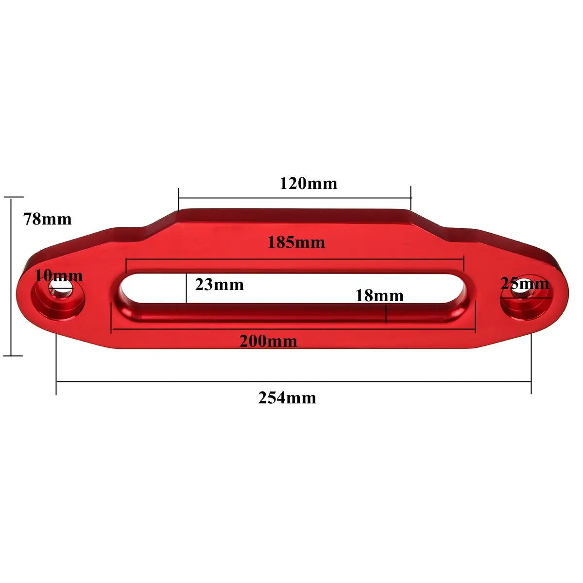 1" 254 мм SUV ATV UTV алюминиевый сплав Hawse Fairlead 16800lbs для лебедки синтетический трос 4WD