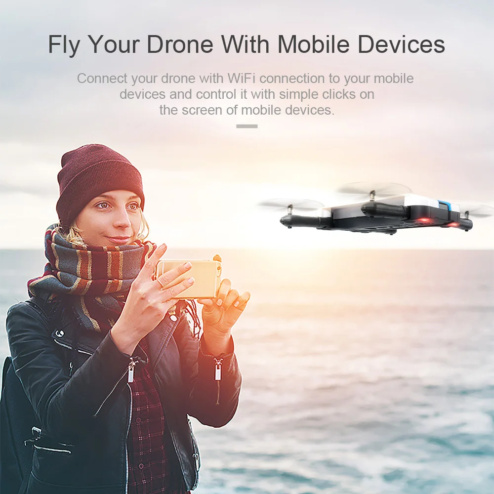 JJRC JJRC H61 720P Camera Selfie Drone Wifi FPV Foldable Drone RC Quadcopter 6Axis Gyro Mini Dron RC Helicopter Phone Control (21)