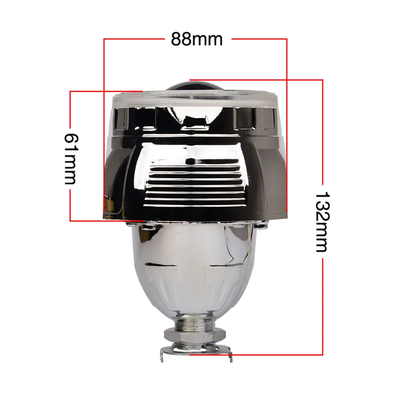 2,8 дюймов 35 Вт квадратный HID биксеноновый прожектор с линзой для автомобиля авто фары с белым цветом ангельские глазки использовать H1 лампочка для H4 H7 фар