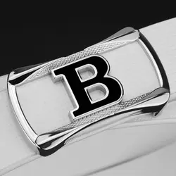 Высокое качество B письмо дизайнерские ремни с пряжкой для мужчин повседневное пояса из натуральной кожи воловьей джинсы для женщин