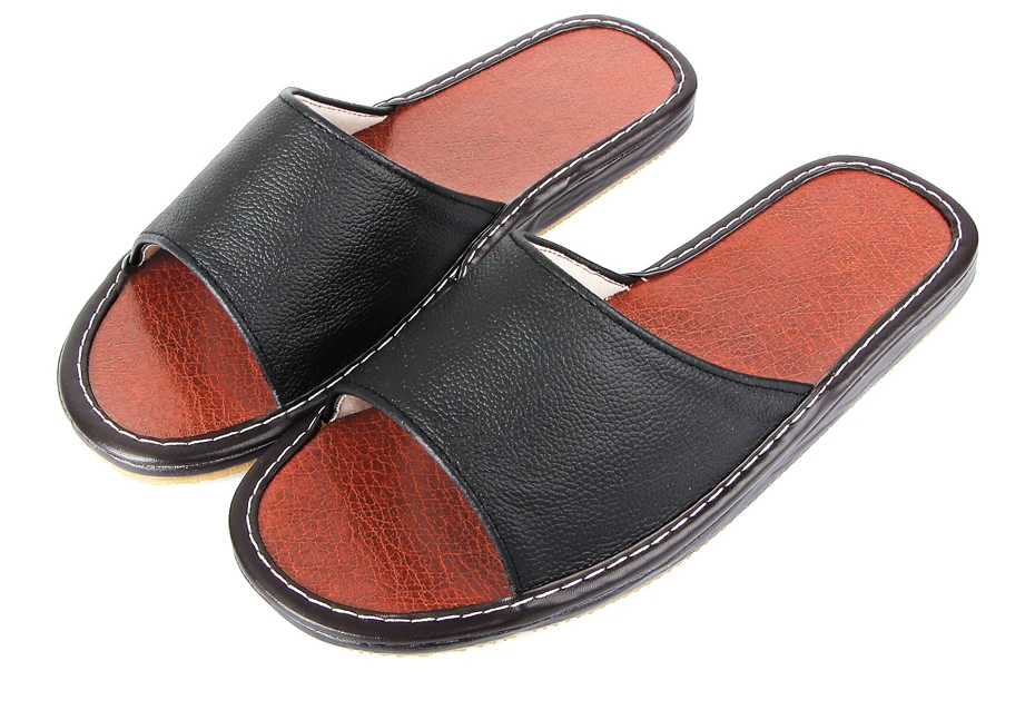 CONYMEE натуральная Повседневная кожаная обувь летние сандалии Для мужчин большой Размеры кроссовки для домашние тапочки вьетнамки Для мужчин s плоские тапочки