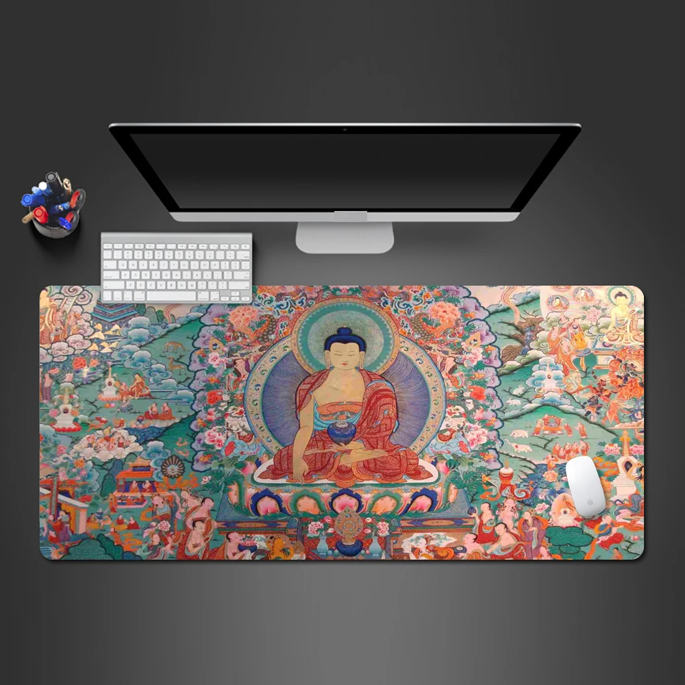 

Hot Selling Cool Oriental Buddha Culture Mousepad High Quality Rubber Mouse Pad Game Computer Players Pad Unique Gaming Mats