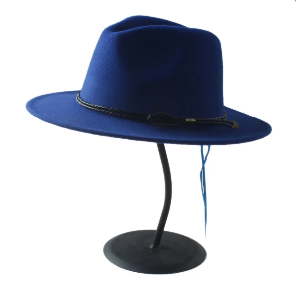 Новая шерстяная Мужская Шляпа Унисекс Chapeu Feminino Fedora Шляпа джентльмена шерстяная широкая джазования с полями церковная Кепка Панама Федора Топ Солнцезащитная шляпа для женщин