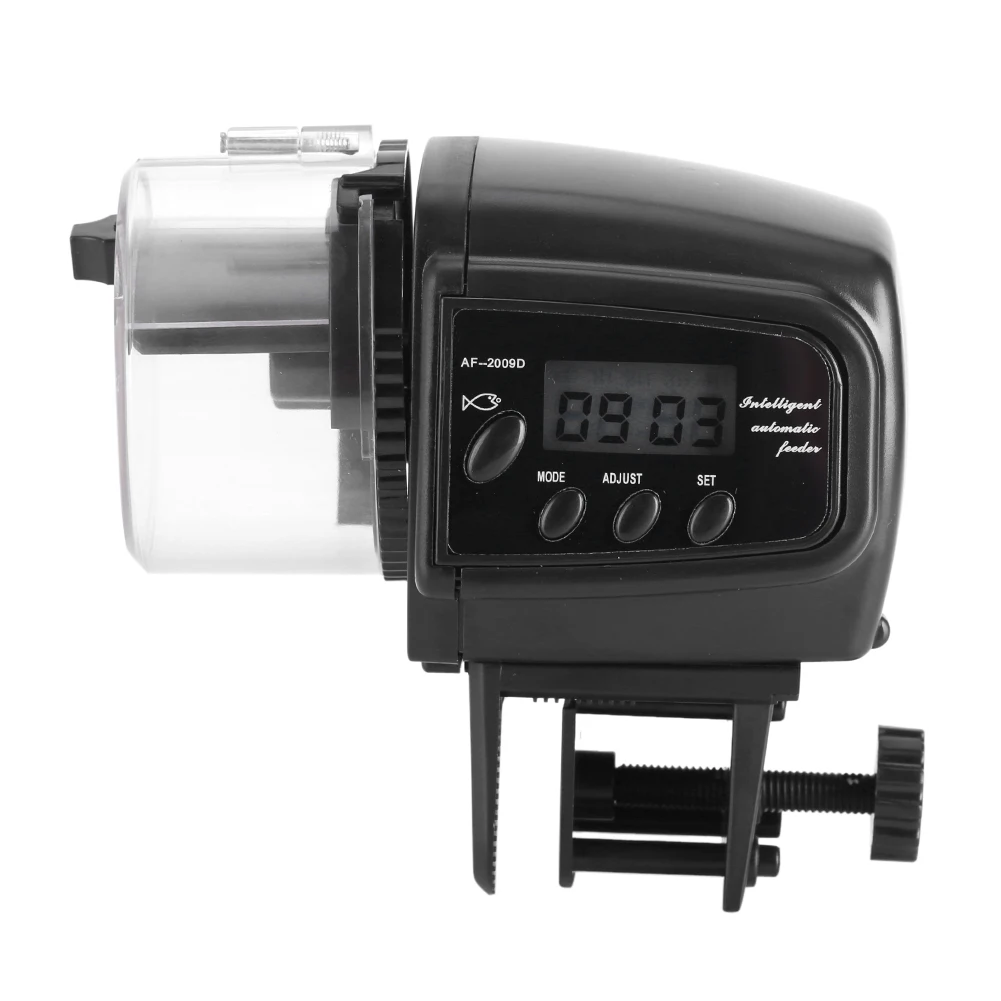 

Automatic Dog Feeder for Aquarium Fish Tank Auto Feeders With Timer Pet Feeding Dispenser LCD Indicates Fish Feeder
