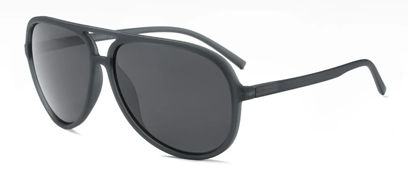 Peekaboo TR90, солнцезащитные очки, мужские, поляризационные, uv400, с коробкой, высокое качество, матовые, черные, солнцезащитные очки для мужчин, поляризационные, для вождения - Цвет линз: grey