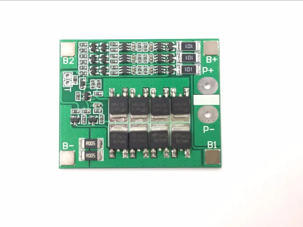 

3S 12V 25A 18650 Lithium Battery Protection Board 11.1V 12.6V PCB BMS With Balancer Circuit For Drill Motor