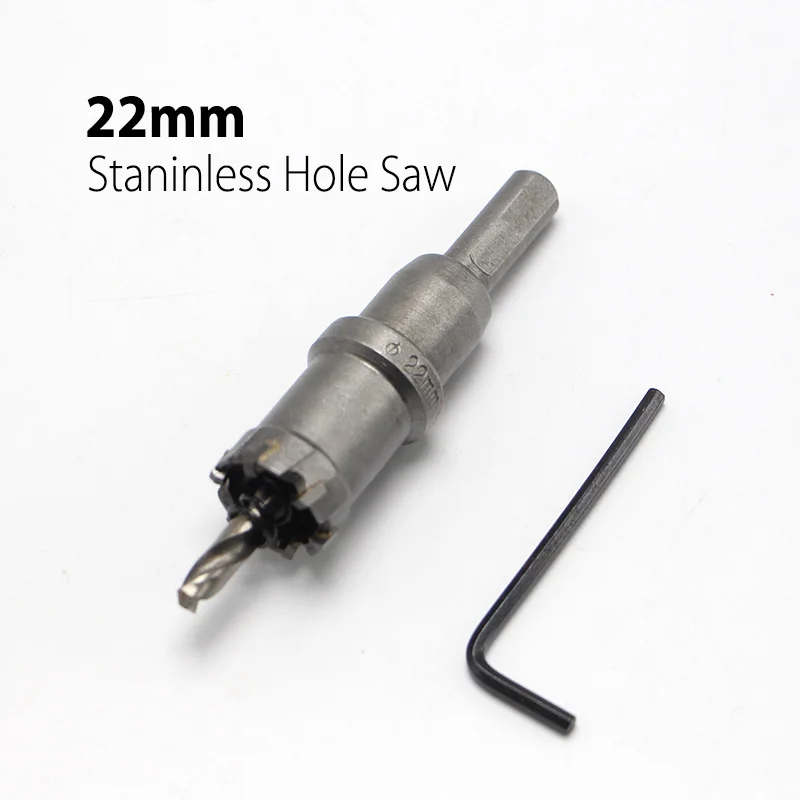 

High Quality 22mm 0.87" Hard Alloy Metal Hole Saw Core Drill Bit Drill Bit for Metal Working Universal Type