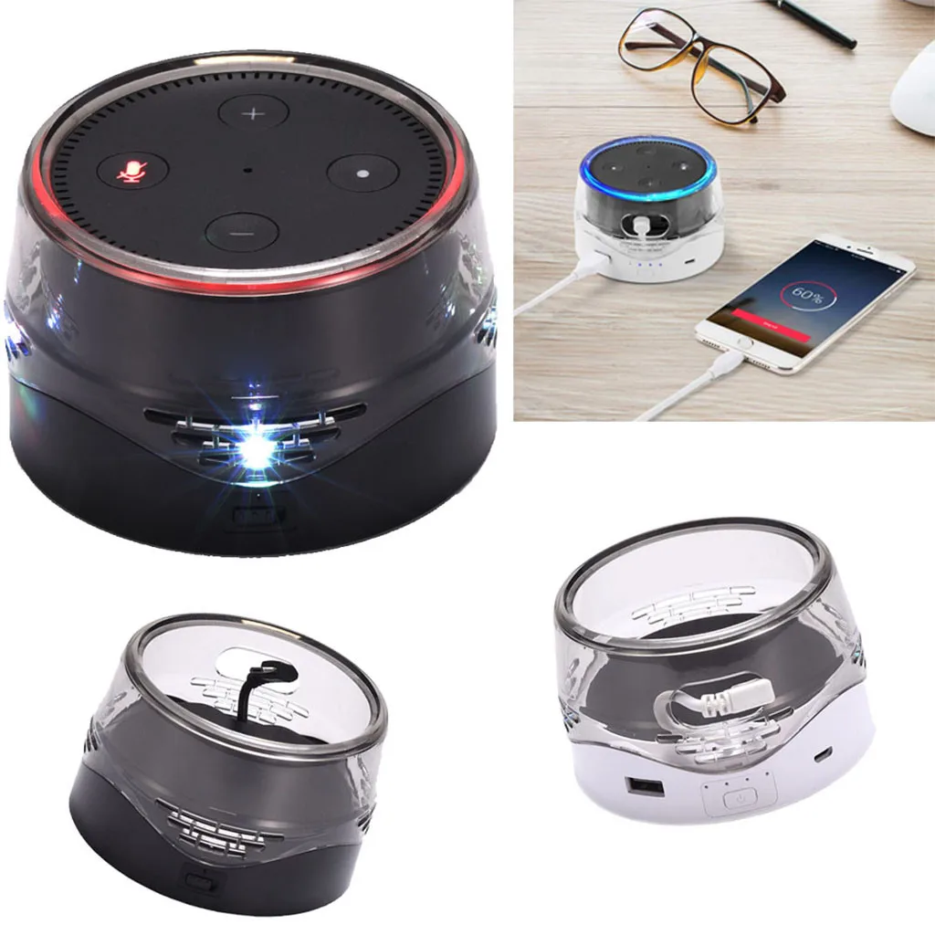 Desk Clock for Echo Dot 2nd Generation Echo Dot Holder Stand Docking Station