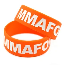 OneBandaHouse 1 дюймовый широкий настраиваемый рекламный силиконовый браслет