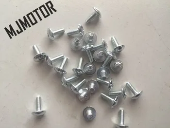

(30pcs/lot) Silver color Bolt M6x20mm For Chinese GY6 QJ Keeway Honda Yamaha Kawasaki Suzuki Scooter Motorcycle ATV Moped part