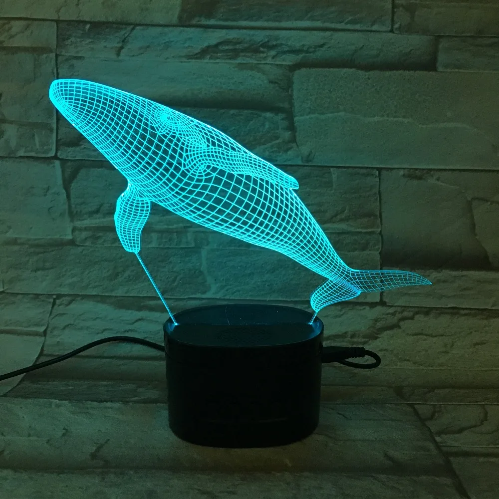Willshi LED Table Lamp 3D Colorful Night Light with Bluetooth Speaker Touch Control Bedside Adjustable LED Lamp Free Shipping