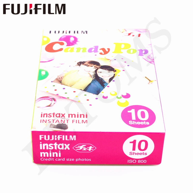 Оригинальная фотобумага Fujifilm 10 листов Instax Mini Candy Pop для камеры Instax Mini 8 7 s 25 50 s 90 9 SP-1 SP-2