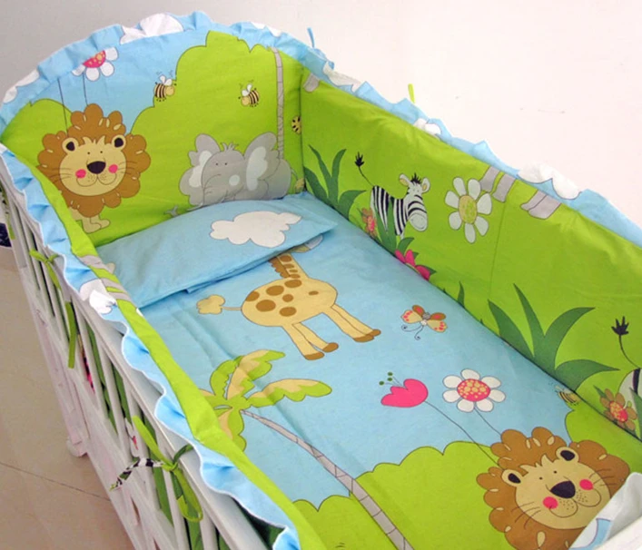 Промо-акция! Комплект из 9 предметов, хлопковые детские постельные принадлежности для кроватки, комплект для девочек и мальчиков, кровать для новорожденных, льняное стеганое одеяло для детской кроватки, 120*60/120*70 см