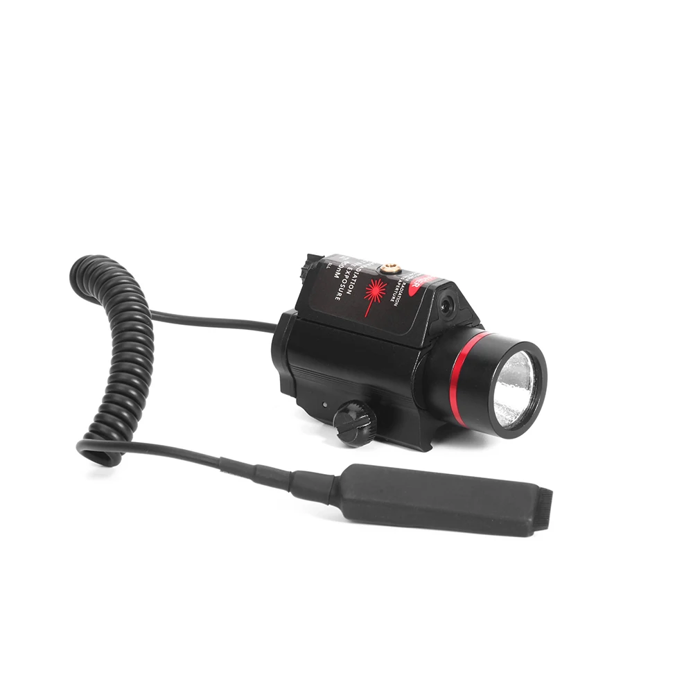 LUGER Красный Лазерный Прицел Комбинированный тактический светодиодный светильник-вспышка для охоты компактный быстросъемный лазерный индикатор