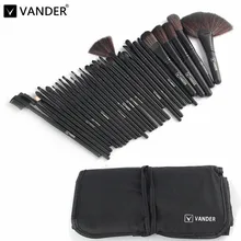 Professional Makeup Brush Set 32 Pcs/set Makeup Brushes Eyebrow Eyeliner Powder Tools Toiletry Kits Pinceaux Maquillage Black