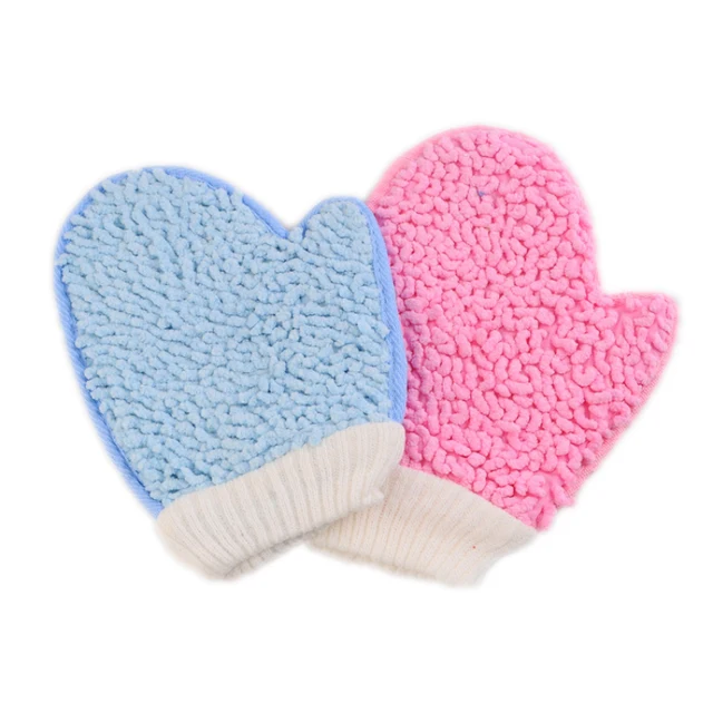 Best Price 2pcs New Shower Scrubber Back Scrub Exfoliating Body Massage Sponge Bath Gloves @ME88