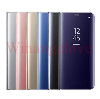

case For Samsung Galaxy S9 S9+ Plus Mirror Smart Clear View Wallet Flip Case Stand Cover For samsung S9 S9+ PLUS