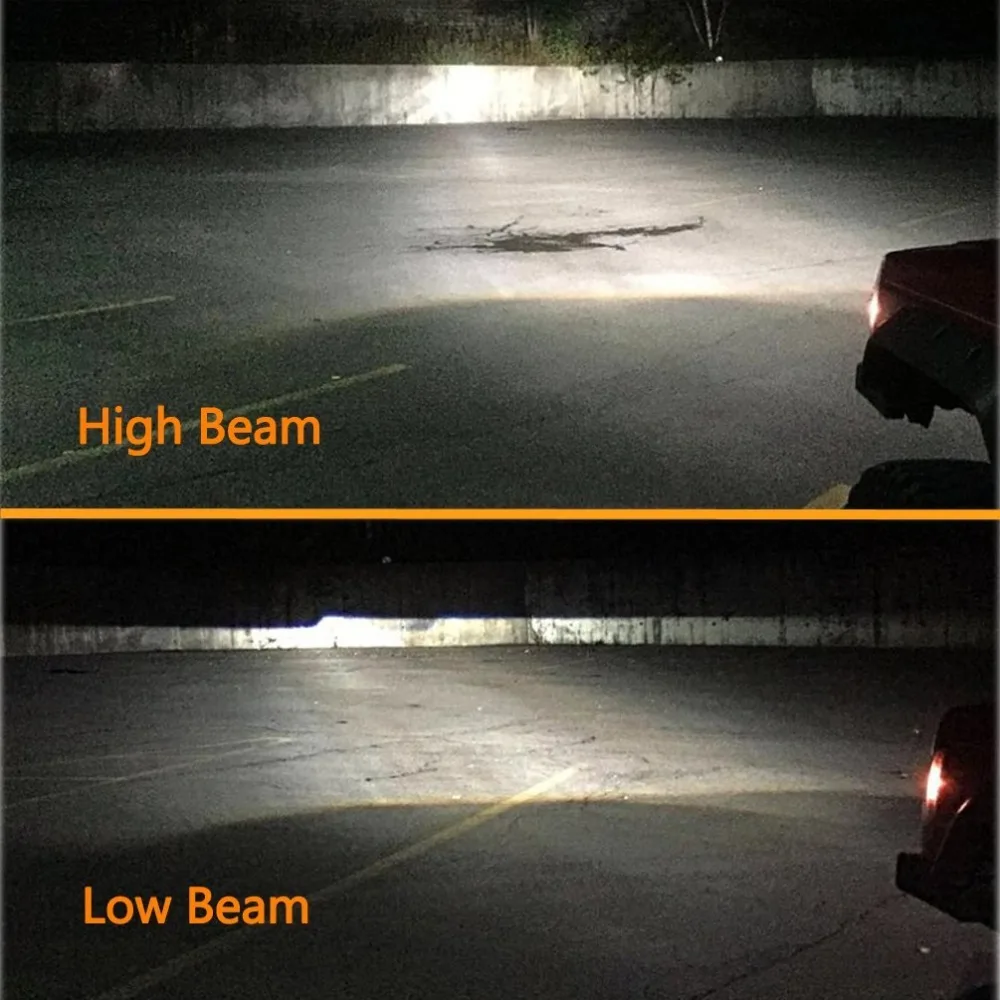  90W 7X6 5X7 LED Headlight Arrows White DRL Amber Turn Signal For Jeep Wrangler YJ Cherokee XJ Truck - 32965967465