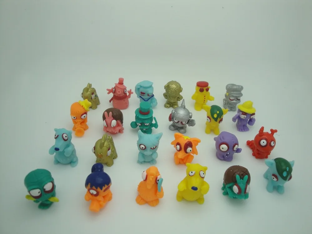 Zomlings Anime Garbage Trash Pack Action Figures 2 3 CM Soft Rubber Model Toy Kid Playing