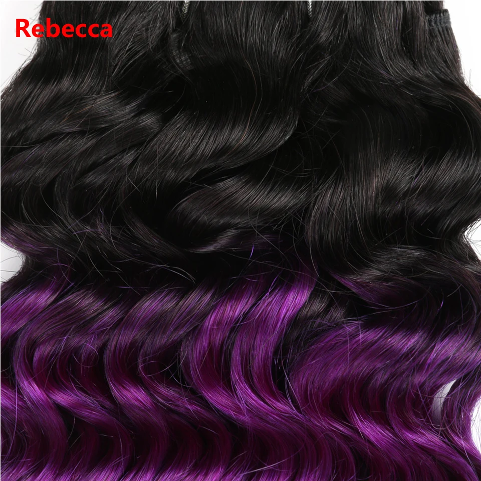 o salão de beleza extensões do cabelo t1b roxo