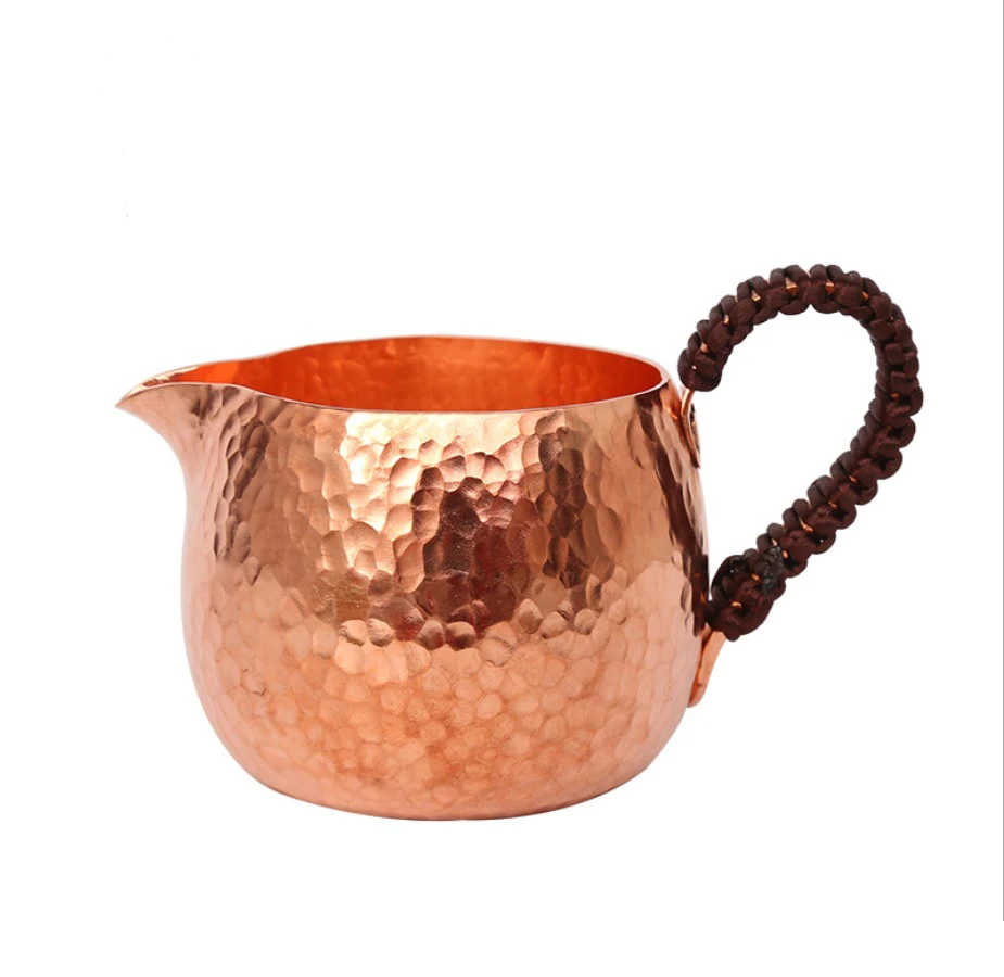 

1pc 350ml pure copper hand made Milk Pitcher/Jug Latte Art Pitcher tea cup