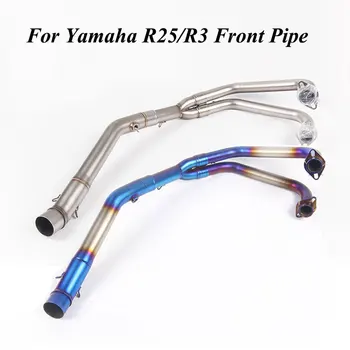 

For YZF R25 R3 MT03 YZF R250 R300 Front Pipe Full System Exhaust Motorcycle Escape Moto Slip On Link Pipe Muffler