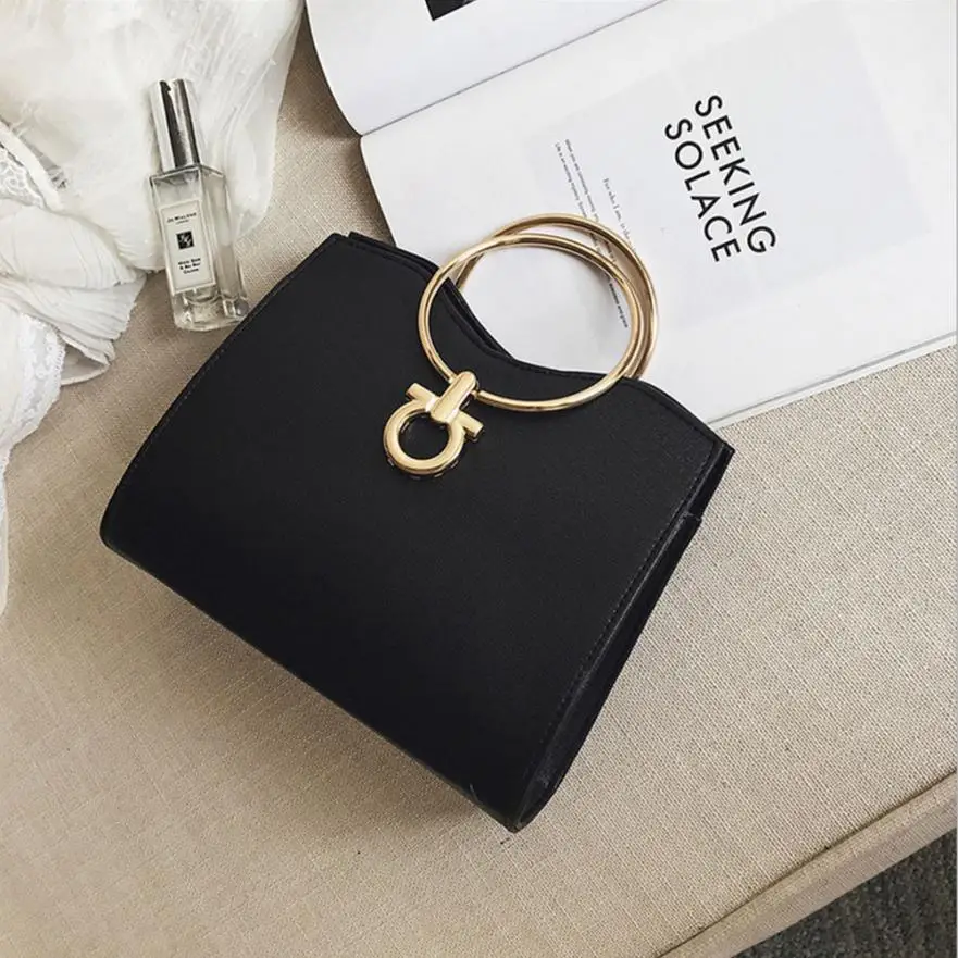 

MOLAVE Shoulder Bags New diagonal cross-ring pearl wave stereotypes handbags shoulder bags for women leather jan11