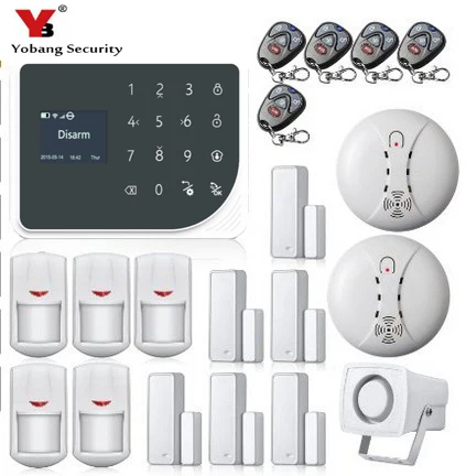 YoBang Security WIFI GSM font b Alarm b font System Spain Russian Voice Burglar font b