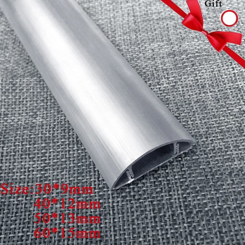 

Alumimum Floor Ramp Cord Management Overfloor Cord Protector Duct Floor Cord Cover Conceal Wires at home Office Conceal Cables
