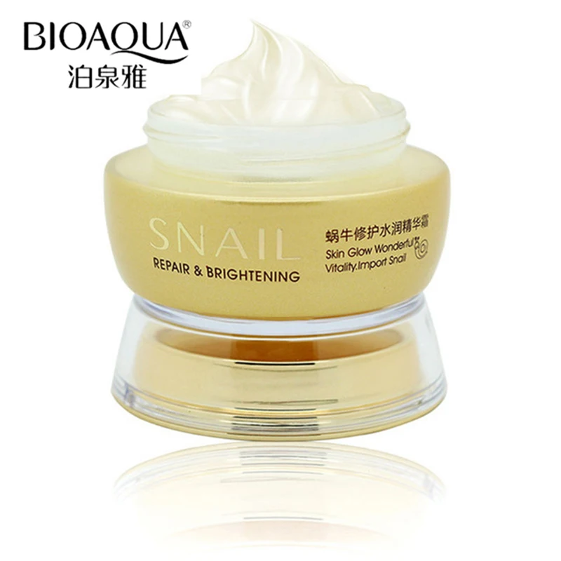 

BIOAQUA Brand Hot Sale 50g Skin Care Snail Moisturizing Face Cream Deep Whitening Hydrating Anti-Aging Anti Wrinkle Day Cream