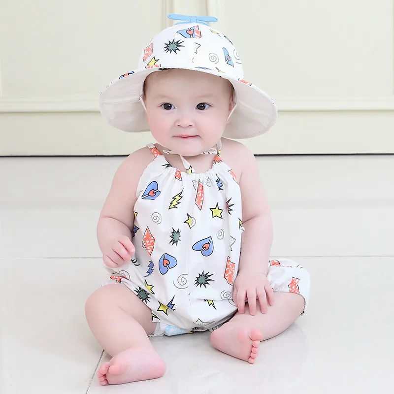 2pcs Newborn Infant Baby Girl Clothes Set Cotton Flower Print Summer