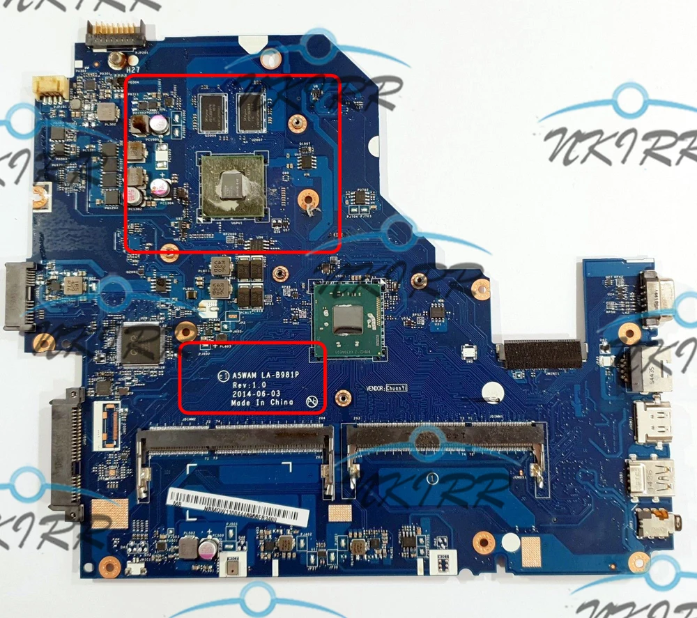 A5WAM LA-B981P NBMQW11004 NBMQX11005 NBMQX11005 NBMQX11002 N2940/N2930 GT820M 2G материнская плата для acer Aspire E5-511 E5-511G