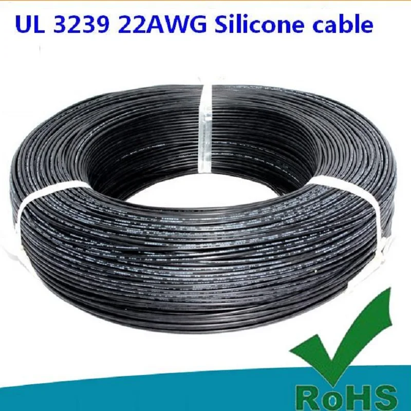 Высоковольтный провод UL 3239 22AWG 3KV сопротивление высокая температура 150 градусов
