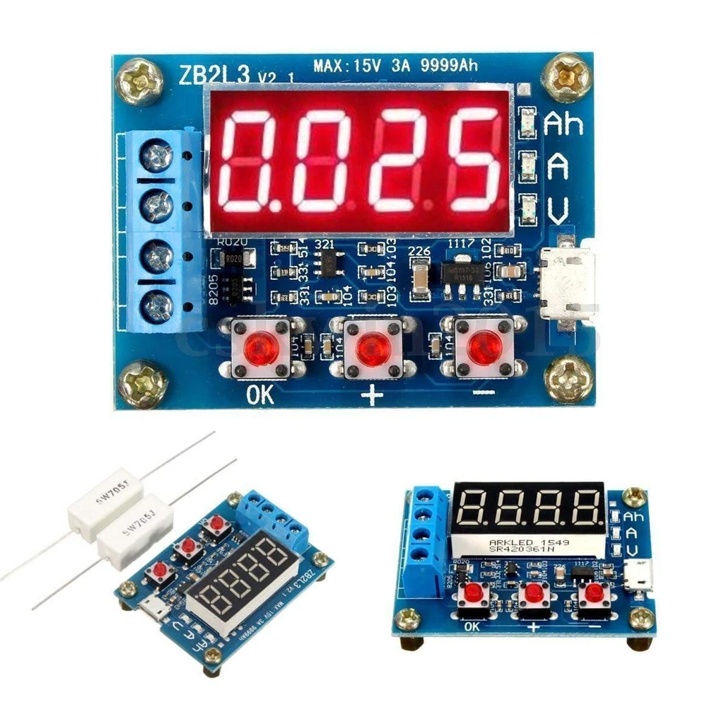 ZB2L3 Li ion Lithium Battery Capacity Tester Resistance Lead acid