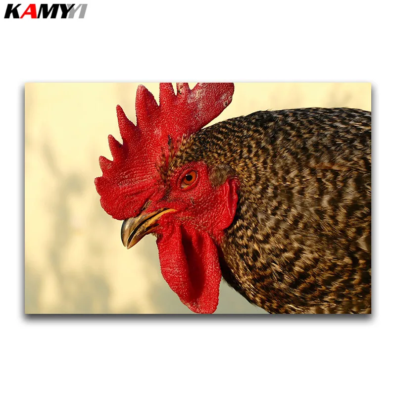 

DIY 3D Diamond mosaic animal Full Round Diamond painting cock heads Full Square Diamond embroidery Cross stitch bird