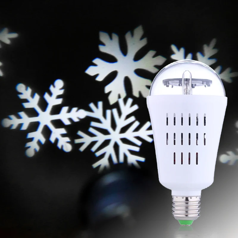 

#Cu3  LED Rotating RGB Lamp Crystal Ball Stage Light Party Disco DJ snowflake