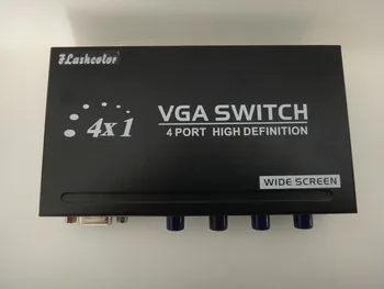 

Flashcolor 4 Port VGA SVGA Monitor Sharing Switch Box 4 In 1 Out For LCD PC TV Monitor