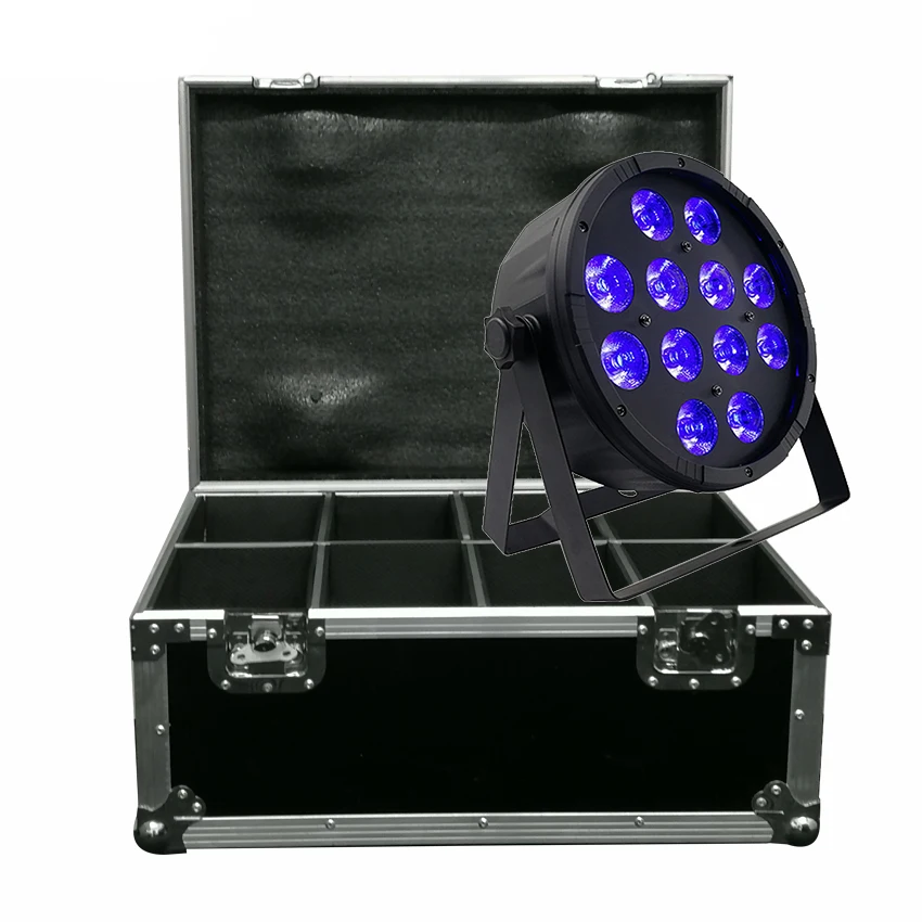 8 шт./лот 12x12 W RGBW 4IN1 Par свет+ кейс/светодиодный Par свет/DMX512 Управление профессиональное освещение для дискотеки