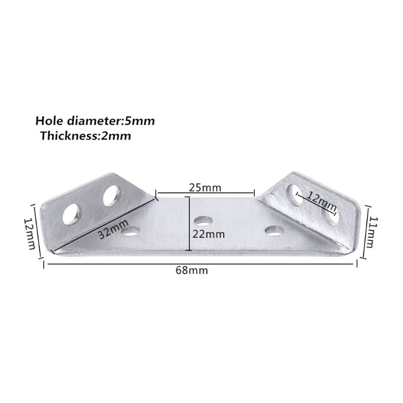 4 шт. нержавеющая сталь угловые кронштейны l-образный 90 градусов угловой кронштейн мебельная фурнитура