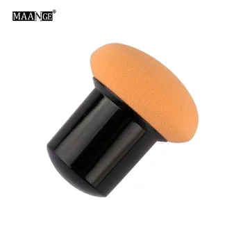 2Pcs/lot Orange and Blue Foundation Makeup Sponge Puff Round Shape Contour Blender Flawless Powder Puff Blusher wet and try use 6
