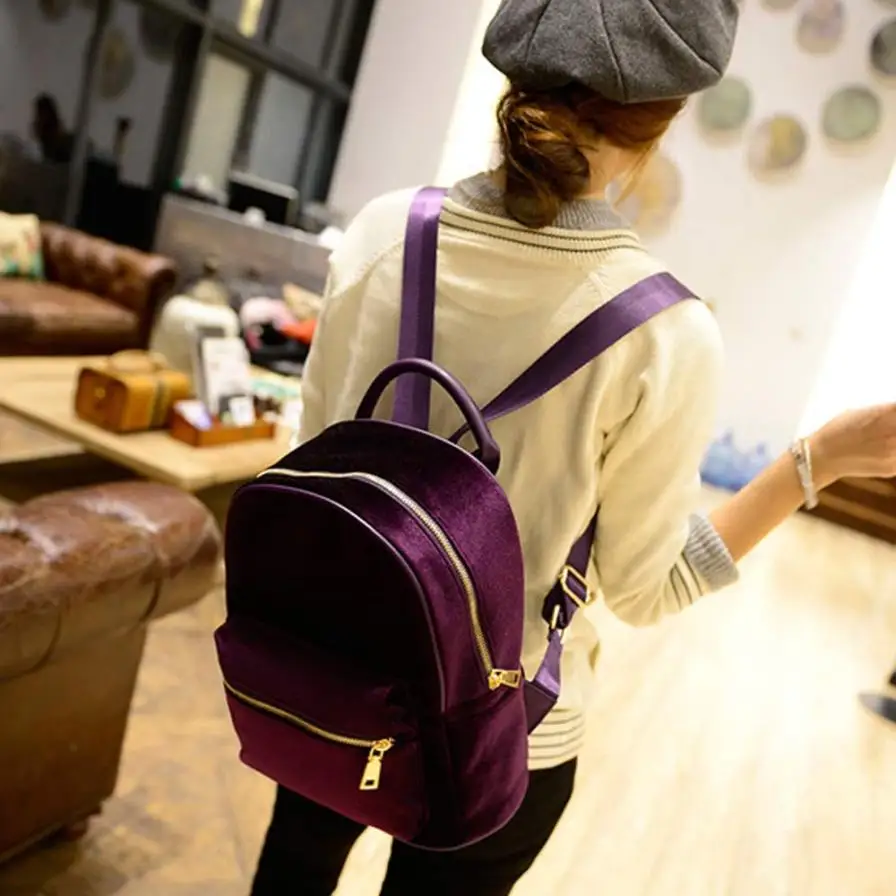 Vintage Retro Backpacks Travel Small Backpack School Bags For Girls