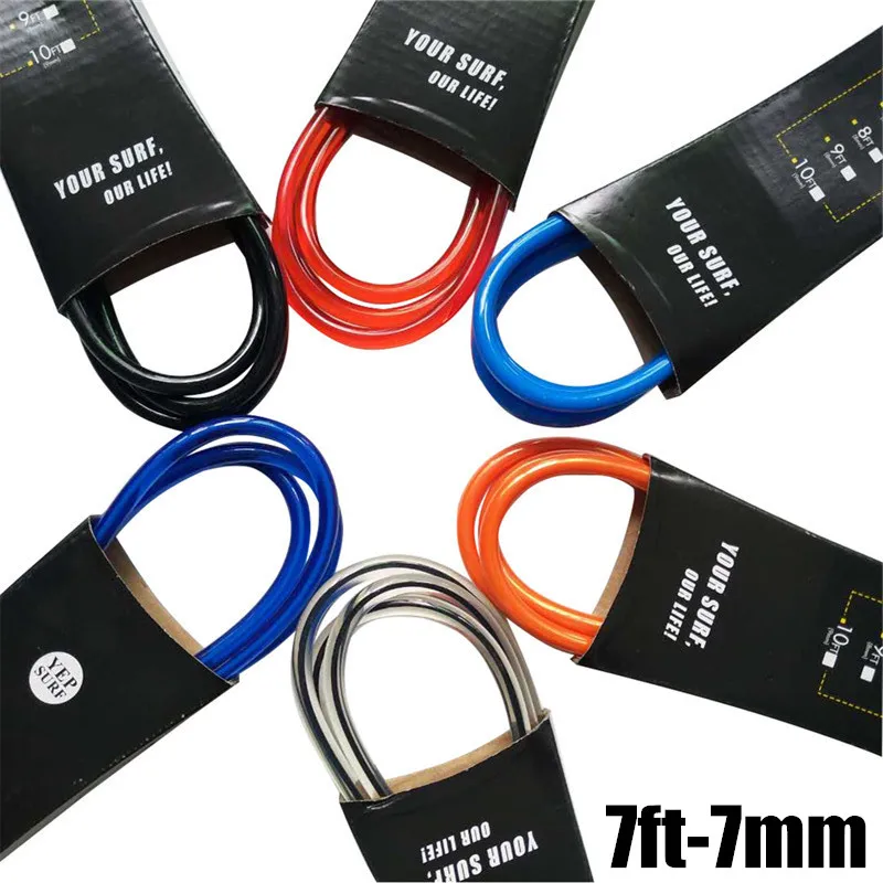 

1pc Straight Leash 7ft 7mm Surfboard Leash Yep.surf Super strong webbing Neoprene Strape