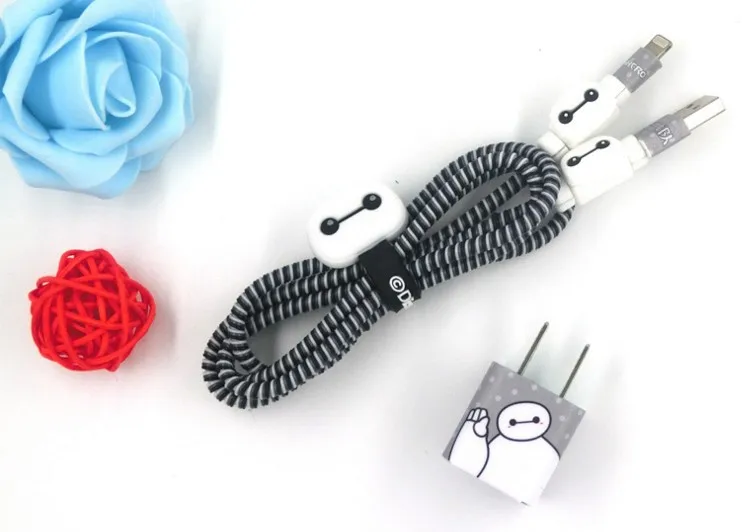 USB кабель для передачи данных, защитный чехол, устройство для сматывания кабеля, шнур, органайзер, обертывание, зарядное устройство, наклейка для iPhone 5, 5S, 6, 6 s, 7s