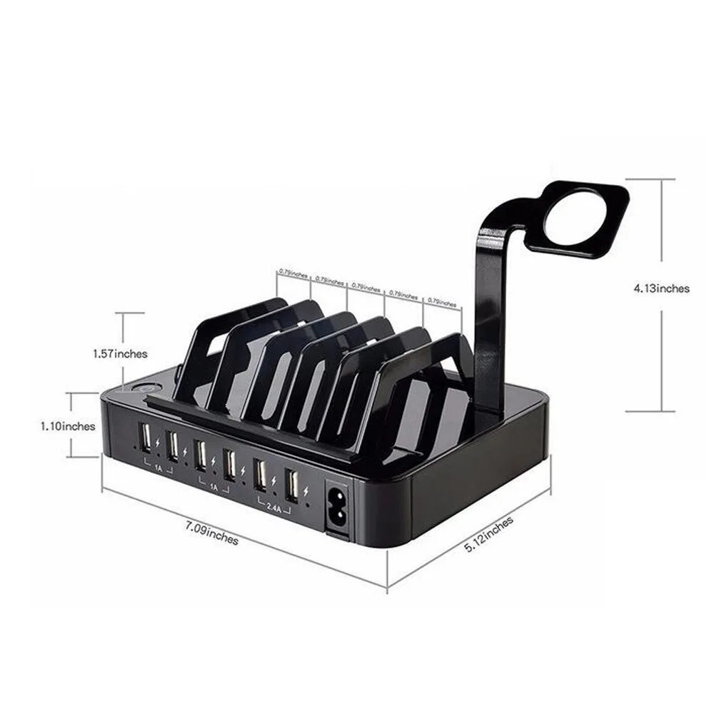 6 Порты и разъёмы Зарядное устройство usb-станция 5 V 8.8A зарядная док-станция для iPhone iPad samsung мобильного телефона Универсальный зарядный док-станция