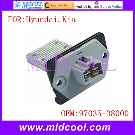 Новые/C Электродвигатель Вентилятора Резистор использование OE НЕТ. 97035-38000 для Hyundai Kia
